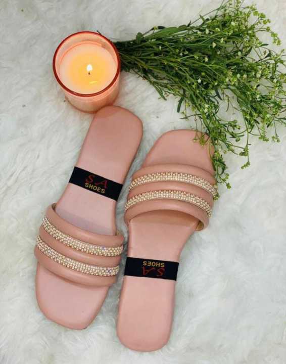 Stylish Women’s Rexene Flats with Bead Pattern - Available in Sizes 7-11 | Free Delivery