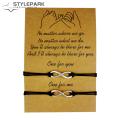 Alloy Infinity Bracelet Handmade Infinity Couple Bracelet Set Perfect Birthday Anniversary Gift less Than. 