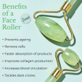 Original Jade Roller and Gua Sha Natural Stone Set Facial Beauty Tool Roller Stone for Anti Aging Massager for Face, Eyes and Neck Muscle Relaxing and Relieve Fine Lines and Wrinkles Face Lift Skin Care Beauty Tools.. 
