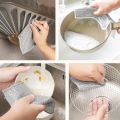 10-Pack Non Scratch Dish wash Cloths for Kitchen  Double Layer Scrubber Dish Cloth for Utensils  Reusable Mesh Wire Cloth for Kitchen  Metal Wire Cleaning Cloth. 