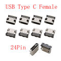 10Pcs USB Type C 2/6/16/24 Pin Connector Female Jack Charging Port SMD SMT Solder DIY Repair USB-C Type-C Socket Connectors. 