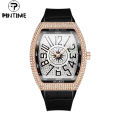 Pintime brand fashion business luxury waterproof quartz calendar quartz men's watch. 