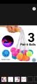 Big Offer 3 Pair 6 balls tak tak Ball Clackers, lato lato kids fidget ball. 