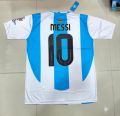 Lionel Messi Argentina National Team 2024 2025 Home T-Shirt Jersey. 