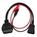 For Fiat 3 Pin Alfa Lancia to 16 Pin OBDII OBD2 obd-II Connector Adapter Auto Car Cable Obd for fiat 3pin Diagnostic Cable. 