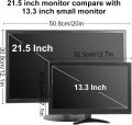 13.3 inch Small PC Monitor Mini Monitor HDMI Monitor 1366x768 LED Monitor with HDMI VGA AV BNC USB Intput, for Fire Stick Computer Xbox Ras pi, Kitchen Monitor, Built-in Speaker. 