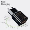 QC 3.0 Fast Charger 15W Adaptive Fast Charging Adapter For All Brands / Samsung / Xiaomi / Huawei / Nokia - White / Black. 