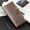 Yuandeli Men’s Long PU Leather Wallet – Business Slim Card Holder. 