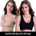Pack of 4 Air Bra For Women Free-Size Air Bras For Girls No Straps, No Clips, No Wires, No Pain Adjustable Non Padded Brassiere for Casual Wear Best Fits 30-40 Bra Sizes B and C Cups. 