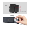 Kisonli LED-909 Bluetooth Speaker Portable Wireless Soundbar with Colorful LED Lights Deep Bass Stereo Subwoofer FM Radio USB AUX TF Card Support Powerful Party Speaker for Home Office Outdoor Music System Rechargeable Mini Speaker with CAll Mic Support. 