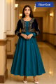 Stylish Collection Stitched Velvet Jacket Maxi Dress for Women - Dress For Girls - Dress For Women - Stitched Suit for Girls - Stitched Suit For Women. 