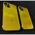 iPhone 13 Golden Back Cover Acrylic Sheet Shining Gold Back Cover with camera protection Phone Case. 