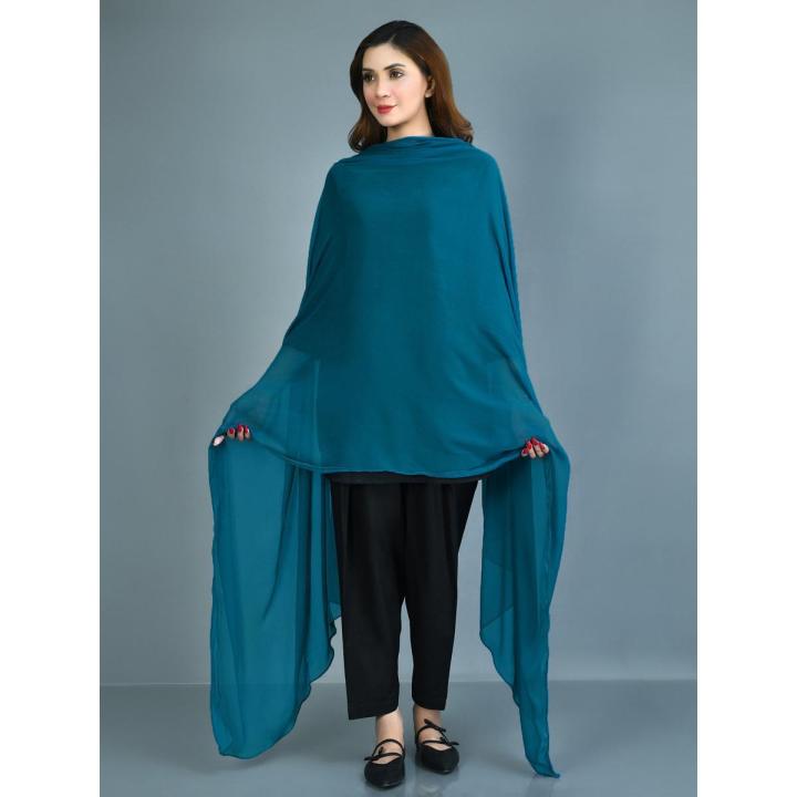 Zinc Chiffon Dupatta For Girls/Ladies- Chiffon UnStitched Dupatta 2.5 Meter Color Premium Chiffon  Quality Durable Fabric Reasonable Stylish Look Dupatta