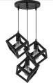 3 in 1 Base Square Shape Metal Hanging | Ceiling Hanging | Pandent Lights | Hanging Lights For Offices , TV Lounge , Bed Room , Kitchen , Hotels , Home... 