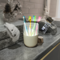 Acrylic toothbrush Holder Round tumbler and Multipurpose Organizer. 