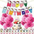 New 2022 Kawaii Sanrioed Hello Kitty Anime Cartoon Cute Latex Balloon Suit Birthday Party Decoration Toys for Girls. 