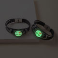 2 Pcs/Set I Love My BF GF Couple Bracelet Sport Glass Snap Charm Multilayer Leather Bracelets For Boyfriend Girlfriend Gift. 