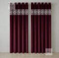 Laser Cut Velvet Curtains For Living Room and Bed Room Customize able Size Greek Top Border Velvet Curtains - INTERIORFITS. 
