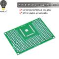 WAVGAT 5x7CM Double Side Prototype  Board Breadboard Protoshield For Arduino Relay ESP8266  ESP-12F ESP-12E ESP32 ESP32S. 