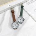 Women's Fashion White Small Watches 2021 Ulzzang Brand Ladies Quartz Wristwatch Simple Retr Montre Femme With Leather Band Clock. 