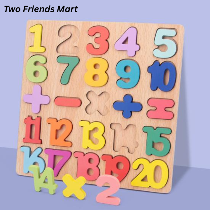 Wooden Puzzle Children's Educational Toys, Letter Puzzles And Number Puzzles, Children's Educational Learning Toys wooden board for Kids Toddlers Preschool Early Learning Educational Toys for Kids, matching game