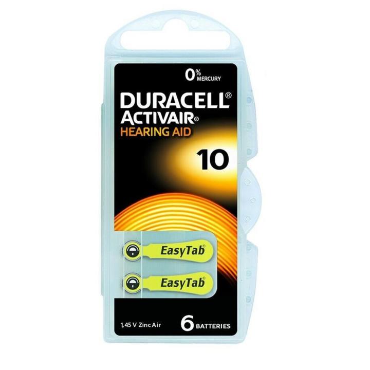 Duracell Hearing Aids Batteries / Duracell Hearing Aid Battery Size # 10 Yellow