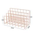 Three Wrought Iron Bookshelf Creative Metal Book Stand Desk Decoration Vintage Organizer Holder Office Book Rack. 