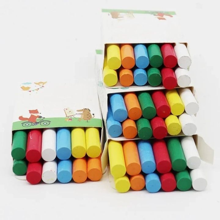 Creative Non-toxic Dust Free Chalk DIY Painting White Pen Teacher Chalk Markers Drawing Pens Solid Water Chalk Office Supplies