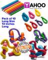 10 X Flexible Curling Long Length - 13 Inches Rolling Prem Rods No Heat Lightweight Rollers, Twist and Flex Hair Curlers For All Hair Types. 