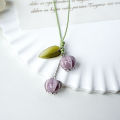 Creative Tulip Flower Leaves Mobile Phone Straps Bag Camera Charms Cute Keychain. 