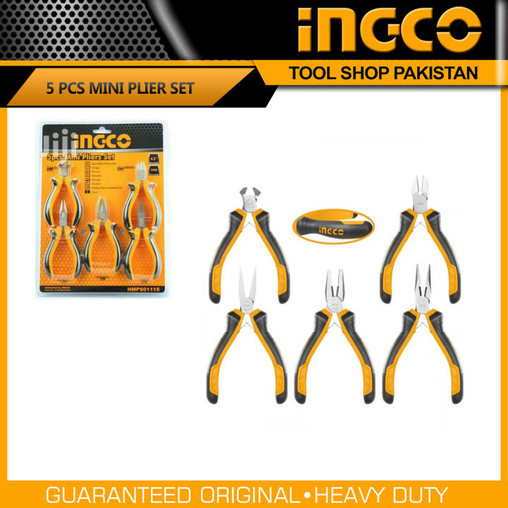 Ingco 5pcs mini pliers set HMPS01115