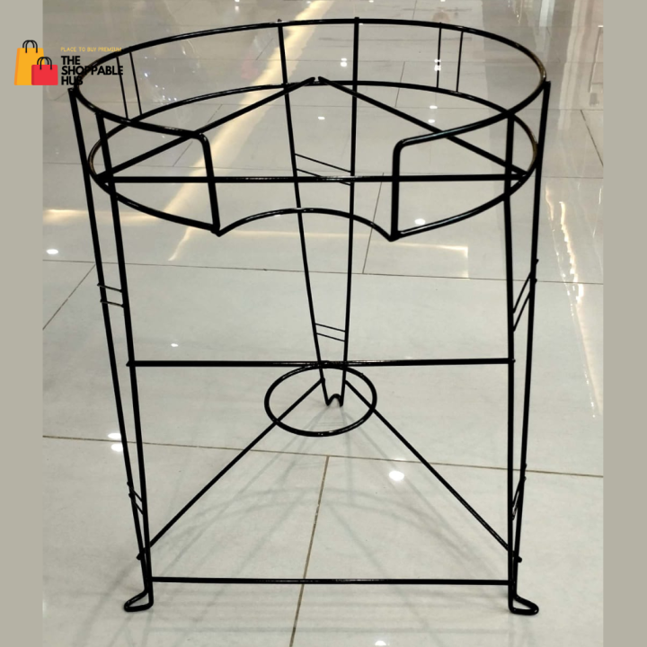 Export Quality Metal Water Cooler Stand with Glass Holder Sturdy and Durable Universal Size Perfect for all Cooler Stands, Matka Stand