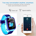 Kids Watch Q12  GPS Tracking Sim Card Support Smart Phone Control, SOS Call, Voice chat,  Touch Screen, Camera, Flashlight (N). 