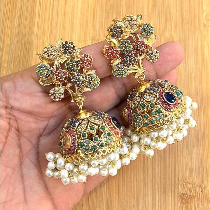 Lightweight bridal jhumkas//Pakistani
