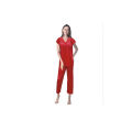 2 Piece Silk Full-Length Comfortable Night Suit For Women. 