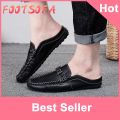 【FOOT SOFA】 Korean Half Shoes for men Half Slippers Sandals Loafers for men New Fashion Shoes Mules for men【Promotional Deadline Aug 11】. 