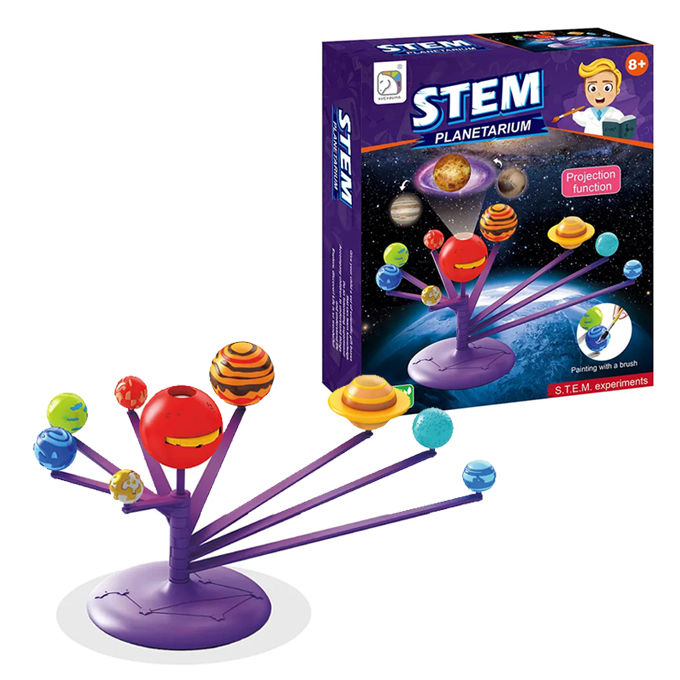 Planetarium Projector With 8 Planets Science Set - Educational STEM Space Rotating Planet Toys