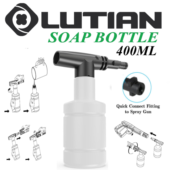 LUTIAN%20Foam%20Dispenser%20/%20Shampoo%20Spraying%20Soap%20Bottle%20400ml%20Attachment%20for%20High%20Pressure%20Washer%20-%20Image%202