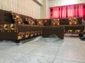 07-seater brown color with good looking sofa set with good and soft touch high quality foam use inside & soft touch feel comfortable when seat. 