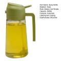 Quasar Kitchen Oil Dispenser 600ml Oil Sprayer Bottle for Kitchen Dual Function Olive Oil Dispenser Precise Oil Control Cooking Bbq Gadget Precision Oil Sprayer. 