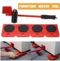 Heavy Duty Furniture Mover Tool Set – 5Pcs Furniture Lifter & Moving Wheel Rollers | Easy Furniture Shifting Tool | Heavy Item Lifting & Transport Kit | Furniture Shifting Tool for Home, Office & Shops | Move Sofa, Table, Bed Easily. 