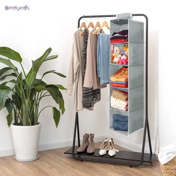 hanging%20organizer,%20cabinet%20organizer,%20hanging%20shelf,%20hanging%20storage,%20foldable%20and%20space%20saving,%20metal%20hooks%20and%20bamboo%20inserts,%20linen-like%20texture%205%20shelve%20-%20Image%204