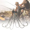Fishing Lure Hook J-shape Jig Head Super Sharp Fishing Hook Clamp. 