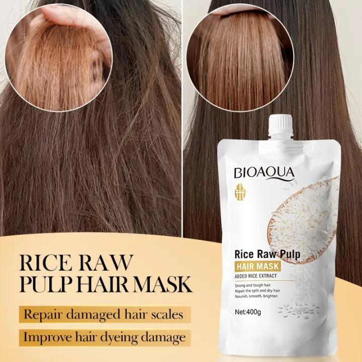 BIOAQUA%20Rice%20Raw%20Pulp%20Hair%20Mask%20-%20Repairing%20Treatment%20for%20Dry,%20Damaged%20Hair%20-%20400g%20-%20Image%203