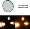 K&F Concept 77mm Black Diffusion Filter 1/4 Mist Soft Glow Diffuser Lens Filters (Nano-X Series). 