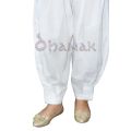 DHANAK - New Arrival White Pleated Design Basic Shalwar for Women in Cotton - PLS01 - White. 