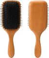 Wooden Hair Brush With Metal Bristles (Large Size) | Bamboo Wooden Hair Combs | Natural Wooden Bamboo Brush | Wooden Brush and Comb | Wood Combs For  Hair Fall | Hairbrush for Women Men Kids | Lakri Ka Kanga Kangi | Wood Comb For Curly Hair | Hair Brush S. 