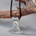 Kinitial Vintage Thor's Hammer Mjolnir Pendant Necklace Viking Scandinavian Norse Cross Knot Charm Necklaces Men Gift Jewelry. 