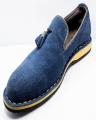 Blue & Brown Suede Shoes for Men. 