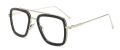 Tony Stark Glasses Men Women Magnifier Reading Eyewear Steampunk Blue Light Blocking Square Eyeglasses Plus Diopter +0.5 +6. 